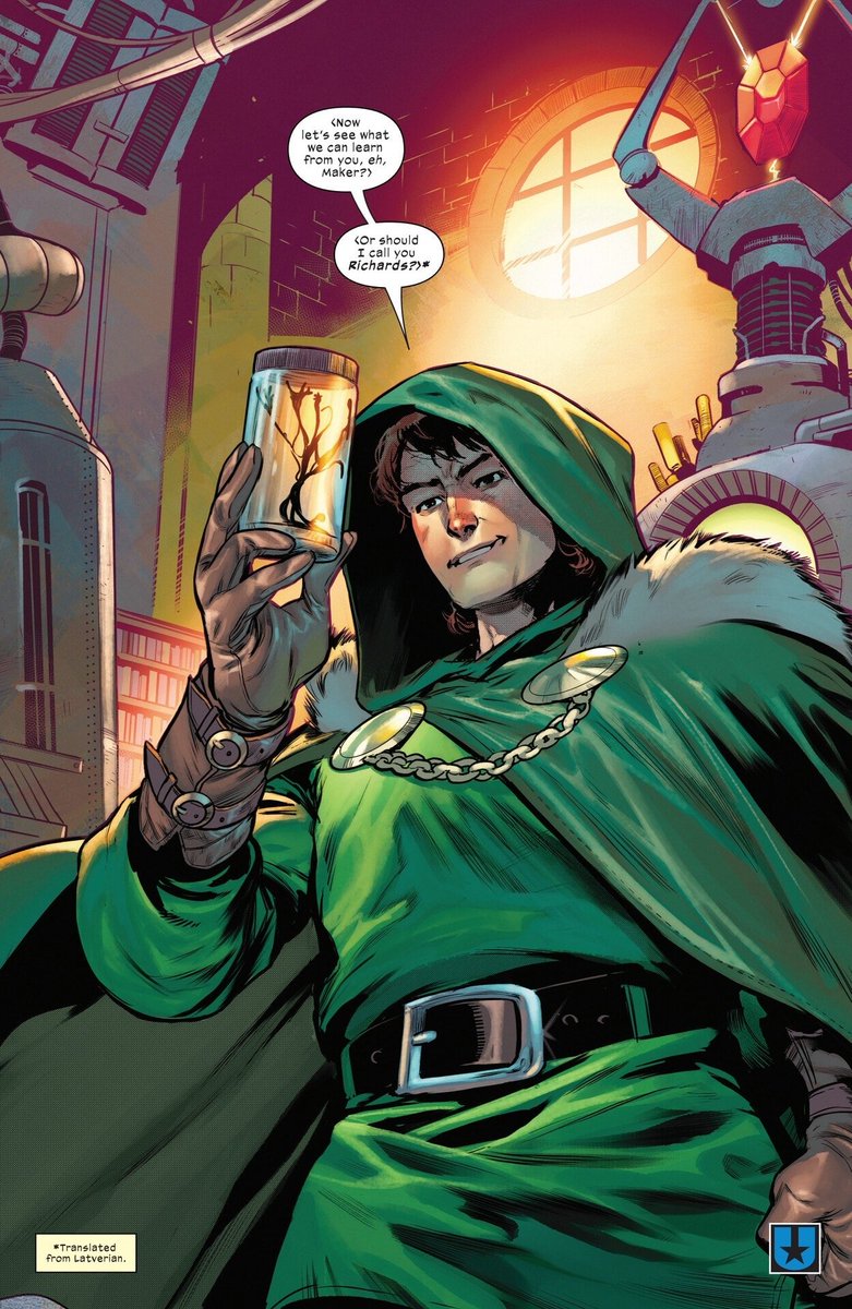 EamoArt's tweet photo. > Universe where The Maker changes history and removes people he doesn't like.

> Victor Von Doom is still alive and breathing and able-bodied and somewhat happy.

???? https://t.co/NwT3OdjACV