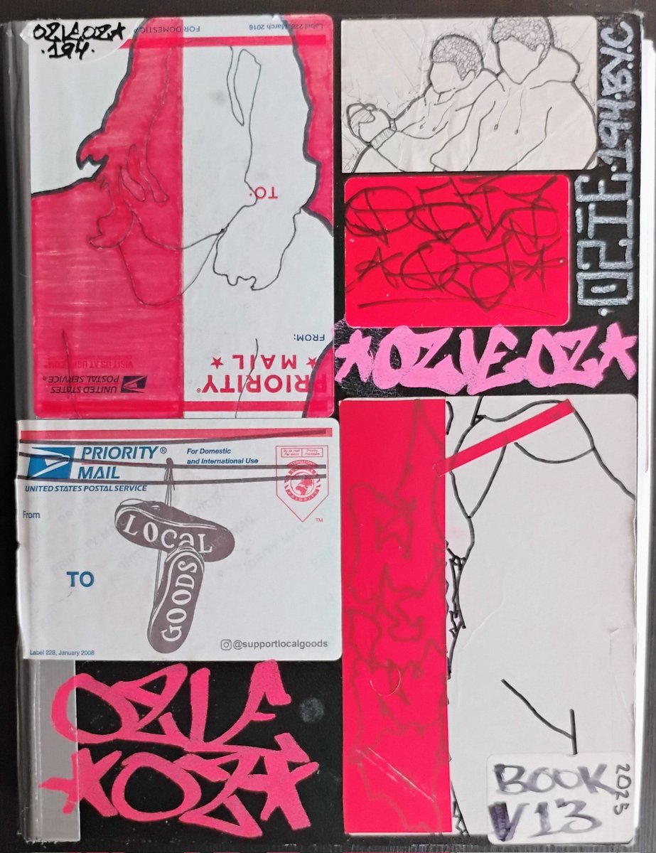 One94room's tweet photo. Black Book 13 2025
#ozieoz194 #art #blackbook #sketchbook #graffiti #ozie #ozieoz #one94room #artbook #silhouette https://t.co/5INxyshkCh