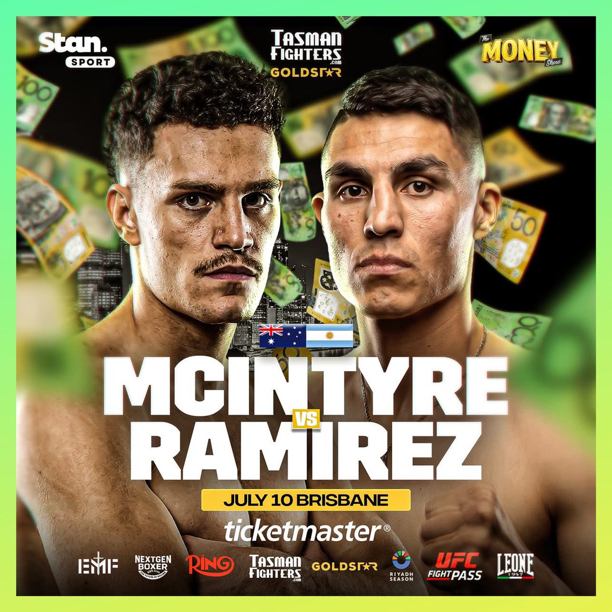 tasmanfighters's tweet photo. New name - same aim 🎯💀 Money💰 might have an opponent change but the path to the top remains the same 💪
@MaxMoneyMc will now face South American champion Diego Ramirez 🇦🇷
Tickets 🎫 https://t.co/X90EDysUnZ https://t.co/p4hRVjzhkF