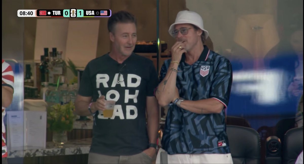 el_charlito's tweet photo. Tyler Durden watching the match #mundialdefútbol2026 #fifaworldcup2026 https://t.co/4dtkF3orH3