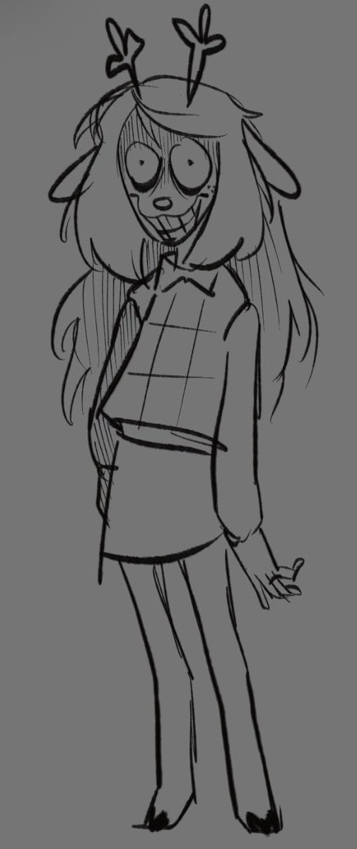 Jazartu's tweet photo. Can she have her own creepy pasta pls #deltarune #noelle https://t.co/hU8rvwocXc