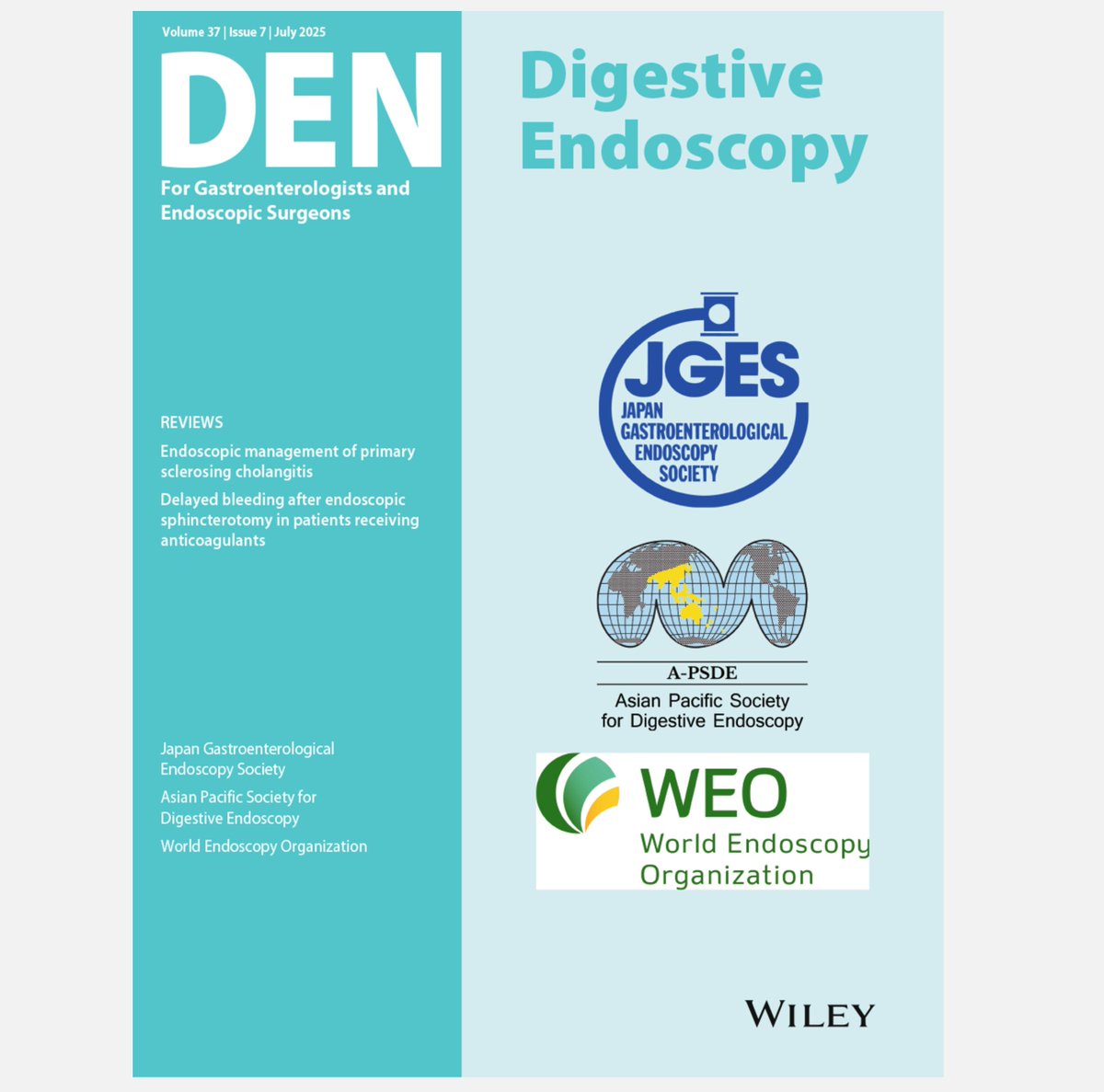 jges1959's tweet photo. 📖 Digestive Endoscopy (DEN) Vol.38 Issue 6 (2026年6月号) が出版されました！
https://t.co/eunvAIr1o0

#JGES #DEN #GIEndoscopy https://t.co/l8TQ14XWvQ