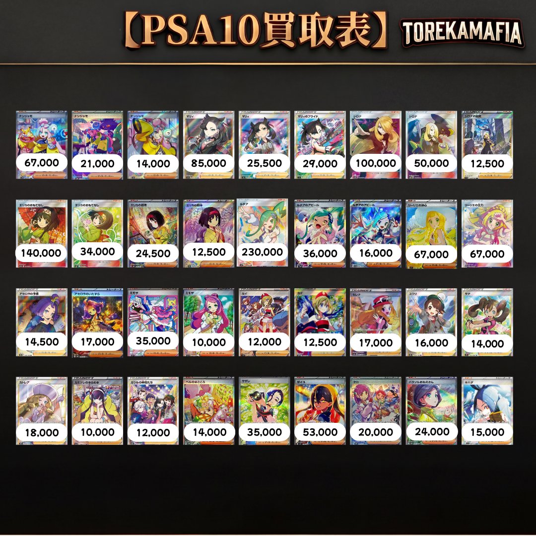 まとめ売り☆2.5万円相当☆早い者勝ち 買取表 2 🔥即日現金 📷速攻査定 ※相場変動に寄り買取価格が変更に