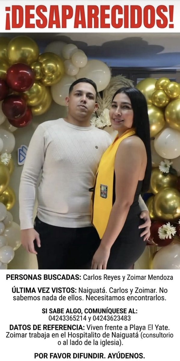ceromaricoteoo's tweet photo. Ella es mi prima y su novio, no sabemos nada desde el terremoto de ayer residen en la guaira en club residencial caribe. Todos estamos lejos por favor si saben algo avisen #laguiara https://t.co/CavQwPZyP5