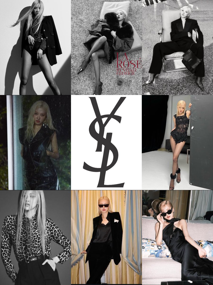 urnumberones's tweet photo. นานกว่า 59 ปีของ Saint Laurent กว่าจะมี GBA ที่สามารถถ่ายทอด DNA ของแบรนด์ออกมาเป็นภาพของคนคนหนึ่งได้อย่างชัดเจน และคนนั้นคือโรเซ่ ทุกครั้งที่เห็นภาพนางคือภาพซ้อนทับกับโลโก้แบรนด์เป๊ะ สมกับ GBA หนึ่งเดียวของแบรนด์จริง ๆ https://t.co/Kbfwdqj8k7