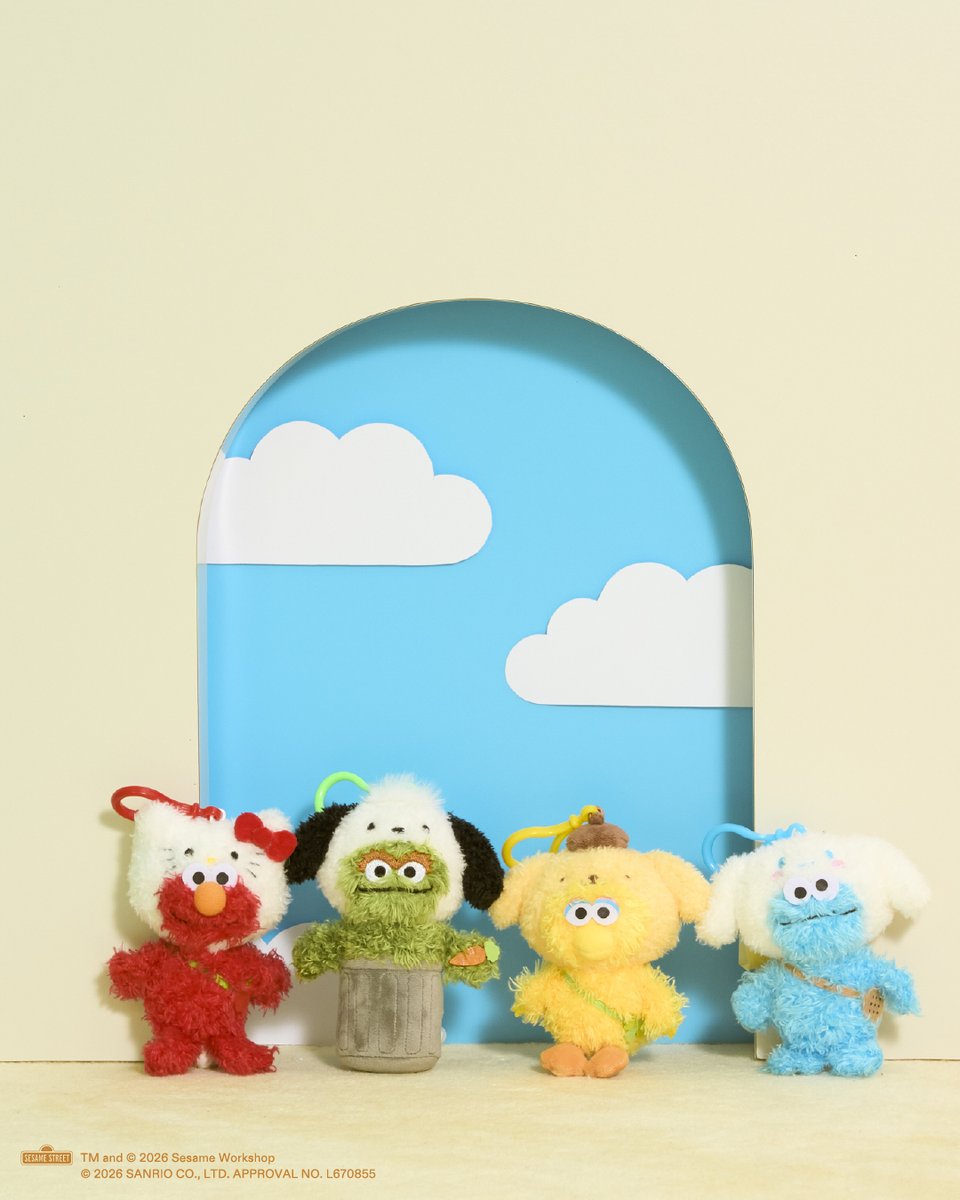 🌈SESAME STREET MARKET × Sanrio characters☁️ 🍎🍪🍀🥕 セサミ