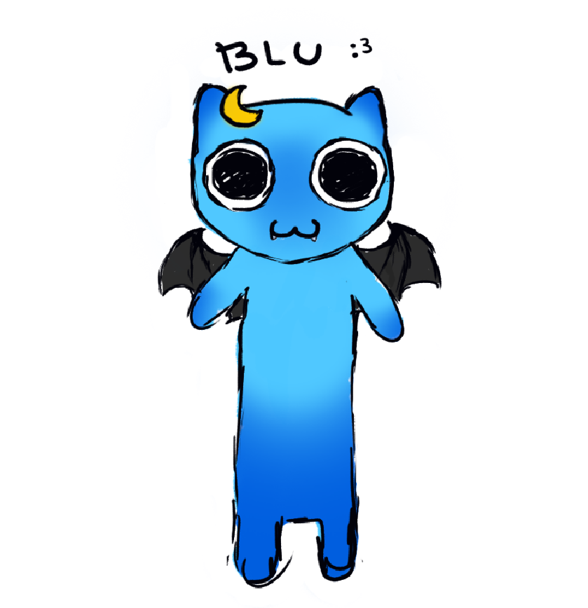 amelieBluie's tweet photo. tô pensative há um tempo já, querendo criar uma nova identidade alternativa pra mim, e acho que com o nome de "Blu" eu finalmente consegui decidir algo

agora eu também sou esse bichinho bobo e azul!!!

é só uma base mas já tô bem feliz https://t.co/kbTirdNsOH