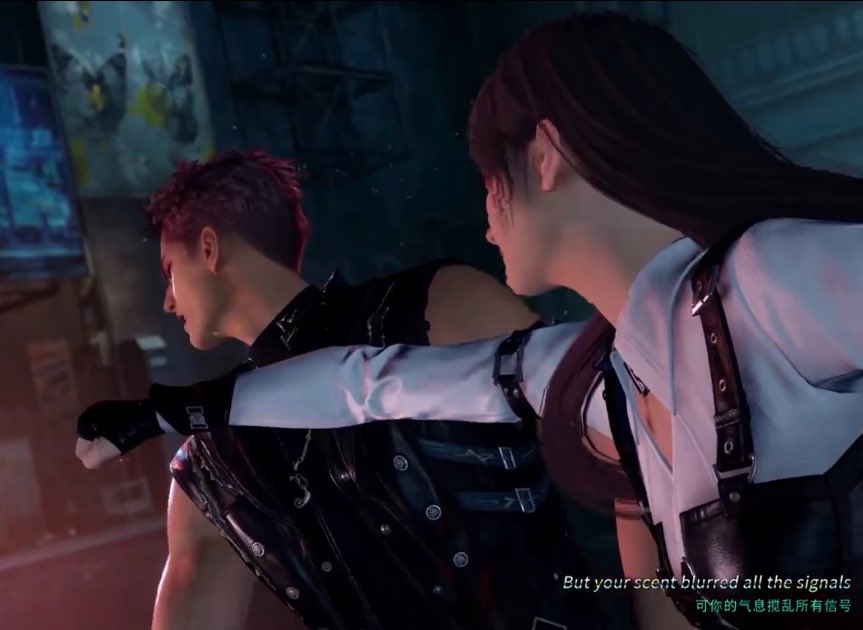 rafcalsballsker's tweet photo. Unironically the funniest ss from the trailer, enigma mc overtaking her alpha “friend” https://t.co/r5cI1UG2Hg