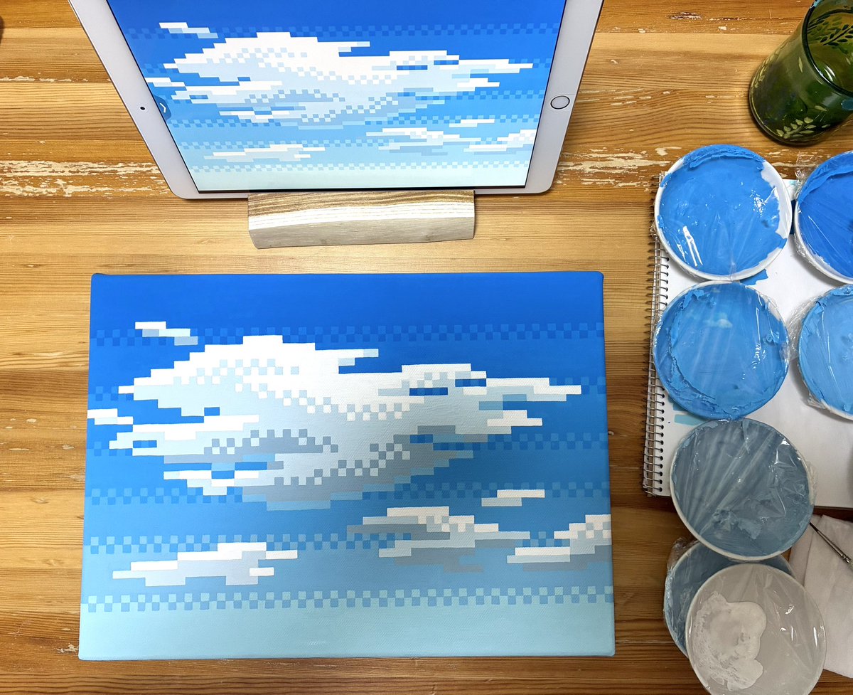 tcy1230's tweet photo. 雲の手書きドット絵できた☁️

#ドット絵 #pixelart https://t.co/ubIOoUEc22