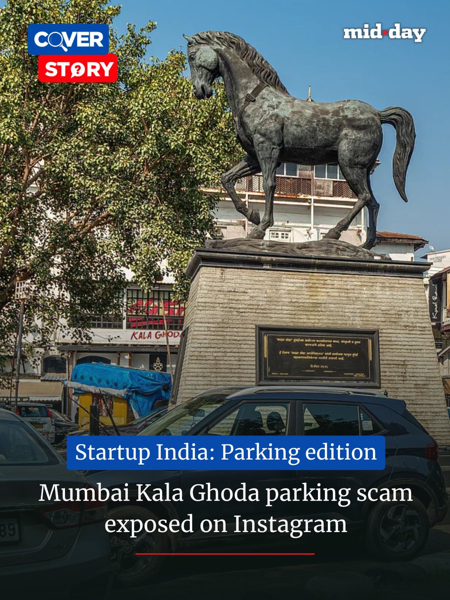 mid_day's tweet photo. A viral Instagram video exposed an alleged parking scam at a free BMC parking lot in Kala Ghoda, prompting Mumbai Police to launch a sting operation and verify the claims.

Police arrested a 36-year-old man for allegedly collecting money from motorists at the free parking lot. An FIR was registered, and investigators are probing a possible larger extortion racket.

✍️: Aishwarya Iyer