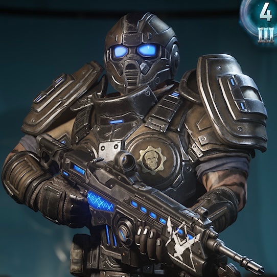 NomadicAllo's tweet photo. I think it’s actually really impressive how Gears beats the “full helmet=evil” thing a lot of other series have going on and while I get it with Star Wars taking a look at a COG Gear you never once feel like they’re evil. Probably helps the grubs are there being evil lol https://t.co/oJhgAPK21e