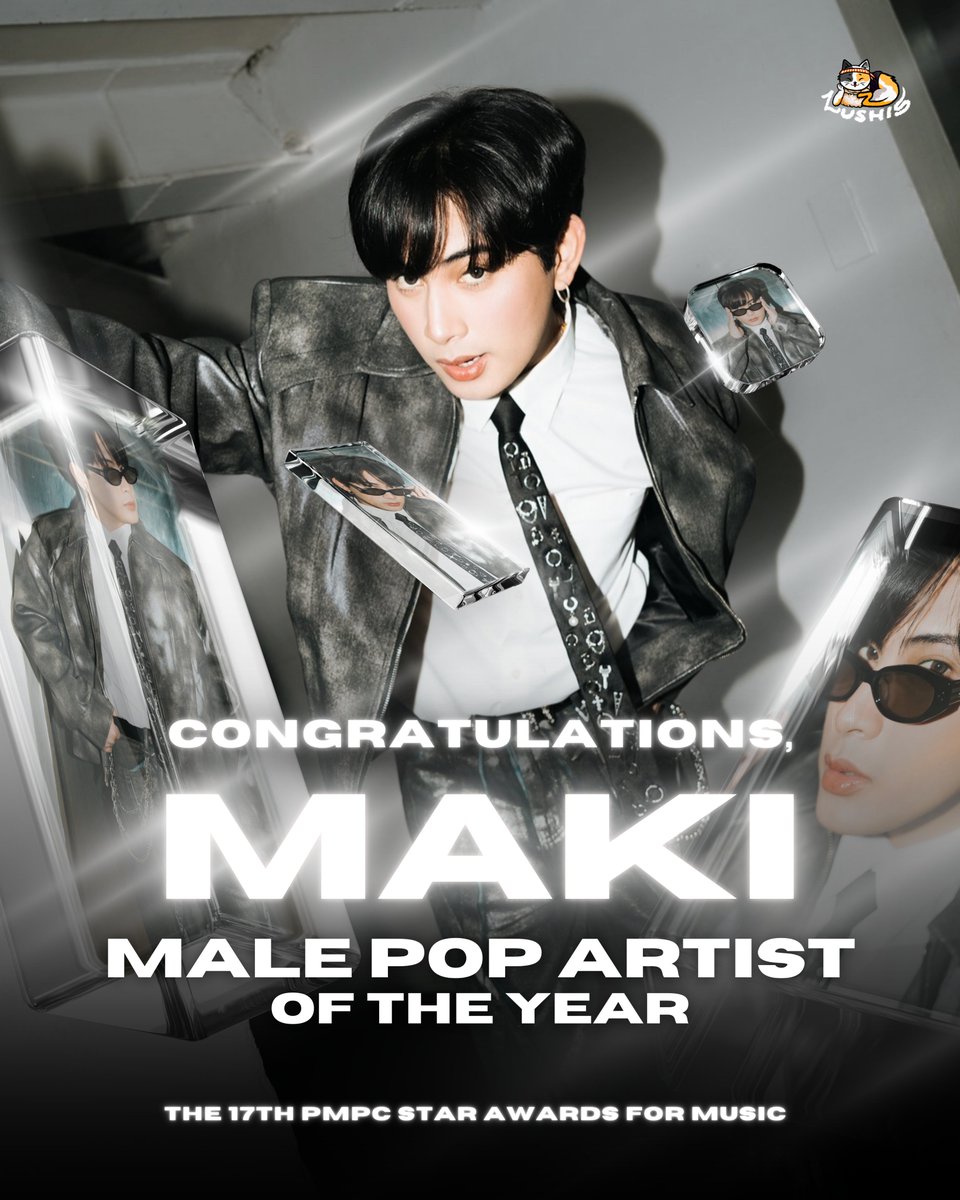 zushisofficial_'s tweet photo. [🏆]

CONGRATULATIONS, our starboi! ⭐️

Zushis, ICYMI: Maki won the 17th PMPC Star Awards for Music as the MALE POP ARTIST OF THE YEAR! 

#Maki @clfrnia_maki https://t.co/hdxHklHSJ7