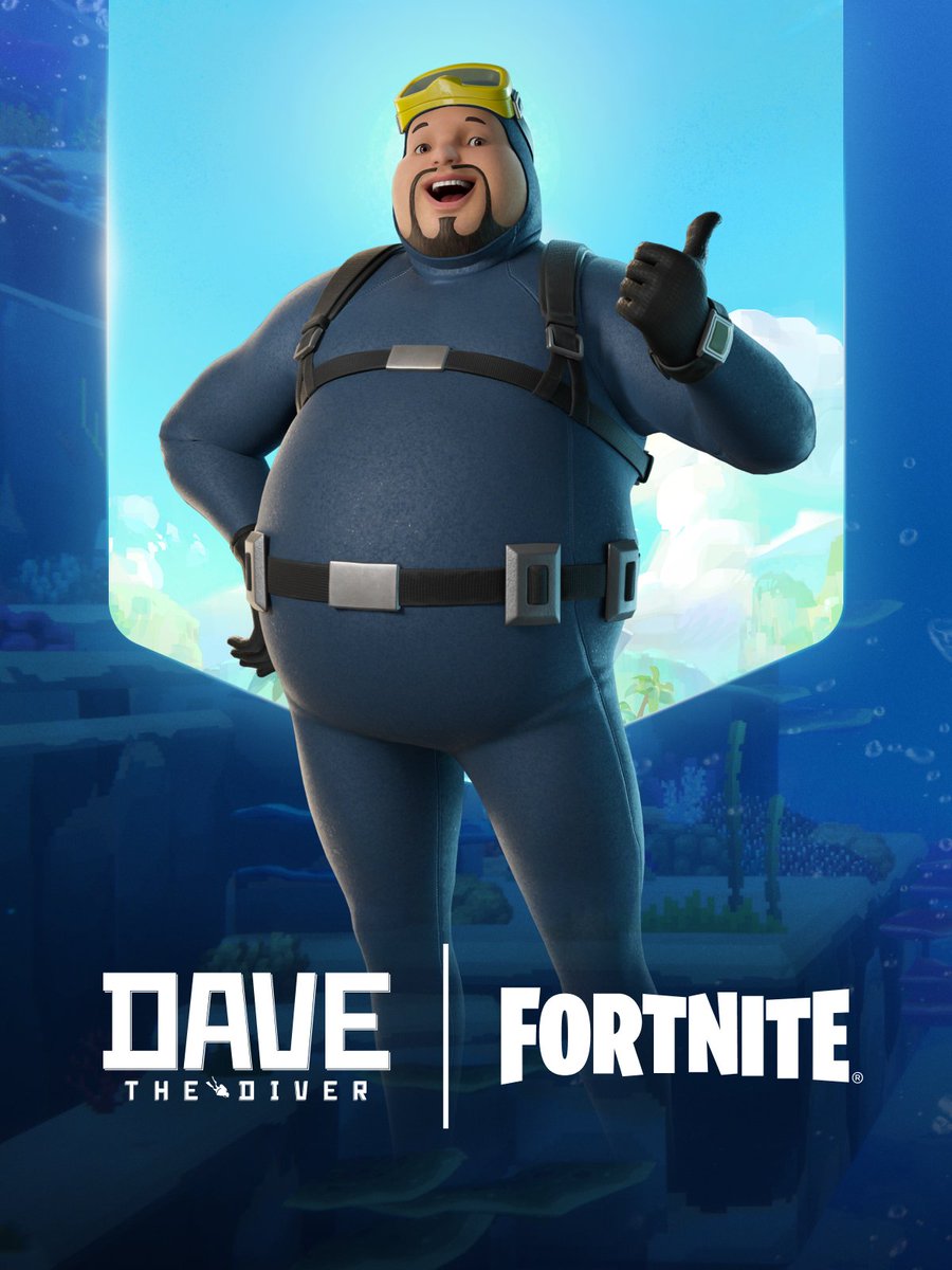 DaveDiverGameJP's tweet photo. バトルバスがブルーホールに立ち寄った!?🚌
デイヴがフォートナイトにまさかの上陸！🌊 https://t.co/qWAb6p5tXW