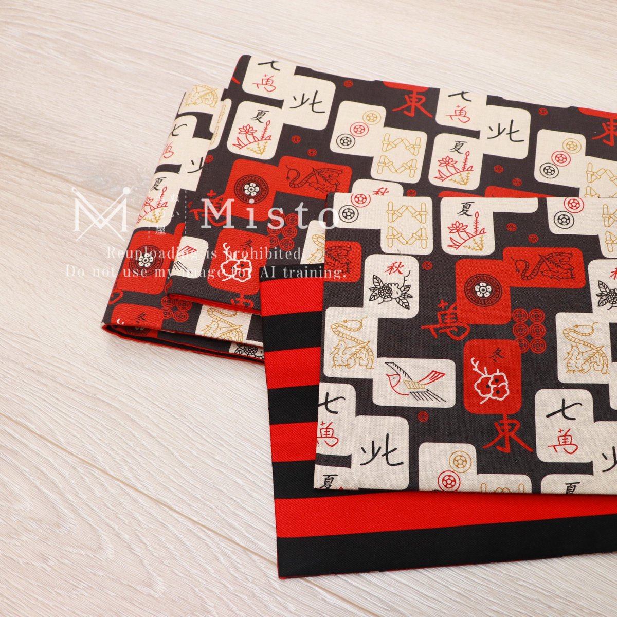 Misto3210's tweet photo. ぱっと目を引く赤と黒❤️🖤
でもよく見ると…かわいい麻雀模様🀄✨

遊び心のある柄を、
和装に取り入れる楽しさ。

お気に入りの一枚になりますように☺️

▼麻雀柄リバーシブル半幅帯▼
https://t.co/QZn3WnrUQm

#半幅帯 #着物 #麻雀 https://t.co/ZFLgvX3E1i