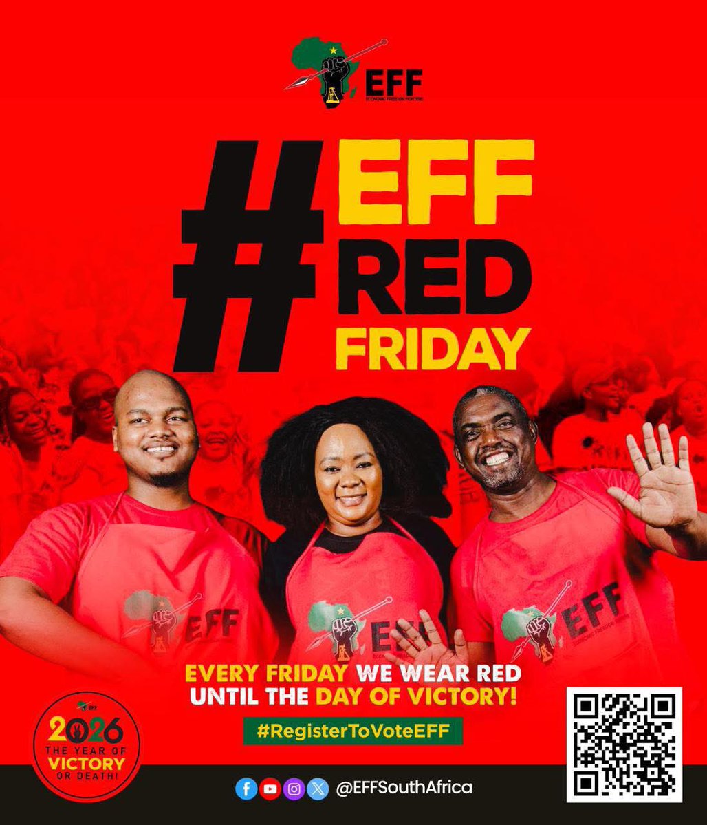 Mosimane_Tlhapi's tweet photo. #EFFRedFriday 
#EFFTurns13 
#RegisterToVoteEFF https://t.co/tMdZmR0EmE