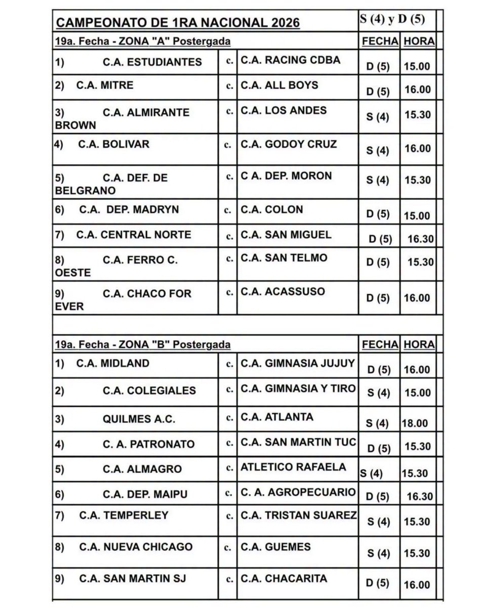 Fedechilo12's tweet photo. #CentralNorte | Se mantiene el día y horario del partido frente a #SanMiguel, pero esta vez será en el Estadio Michel Torino. https://t.co/VUrVURvTlu