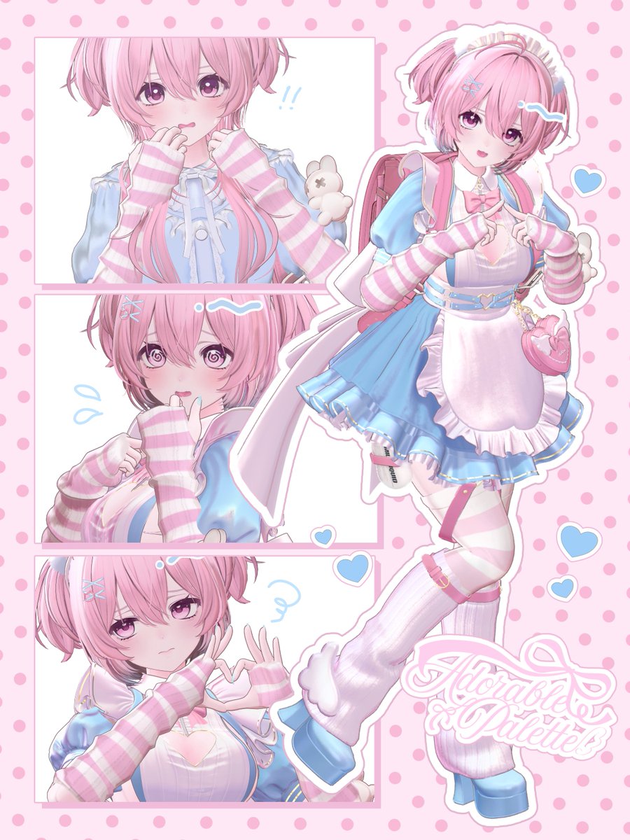 adorablepalette's tweet photo. とってもかわいいメイド服を手に入れた♡

#Milltina3D #SKYMY_Workshop https://t.co/4dxpoOgvr9