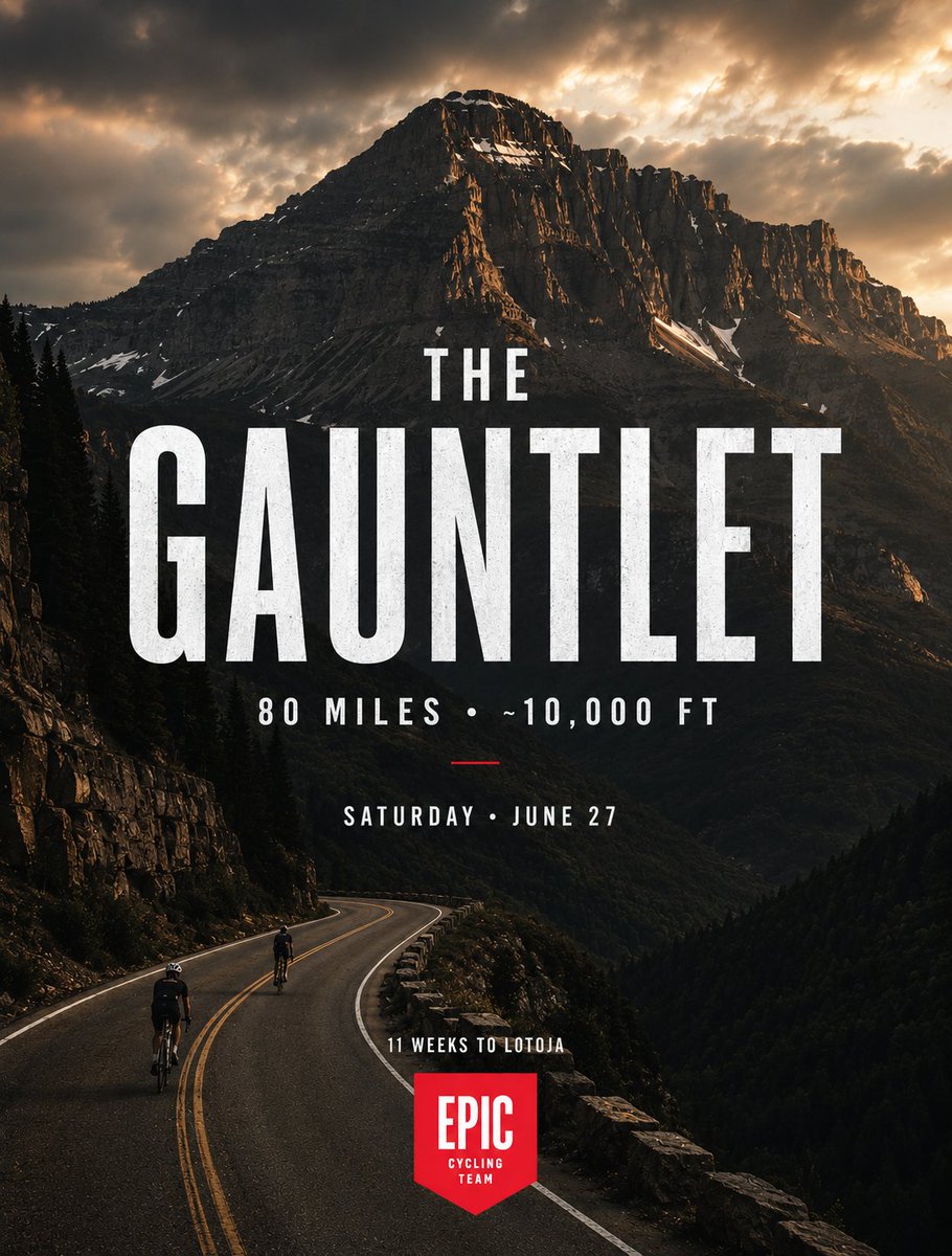EpicCyclingTeam's tweet photo. GROUP RIDE – The Gauntlet w/ options from Walmart Cedar Hills (roll @ 6 a.m.) or Will Canyon Stop (6:45 a.m. roll-out), Sat June 27.
Ride info, RSVP:
web – https://t.co/Mmi9M8zRwq
app – https://t.co/Rh6C4cB9dG https://t.co/5viCJBXF1c