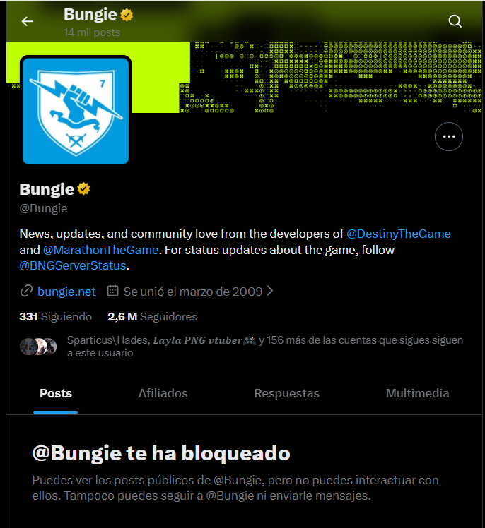 JagerD274's tweet photo. Y me sigo riendo como Bungie y no Halo Studios/343 Industries, me ha bloqueado hace mucho.

Pero miren quienes estan sufriendo realmente, ya estan apunto de extinguirse. Pudieron invertirle mas en Destiny que con su mierda de Marathon.

JAJAJAJAJAJAJAJAJAJAJAJAJAJA https://t.co/WIPkbkxfVE