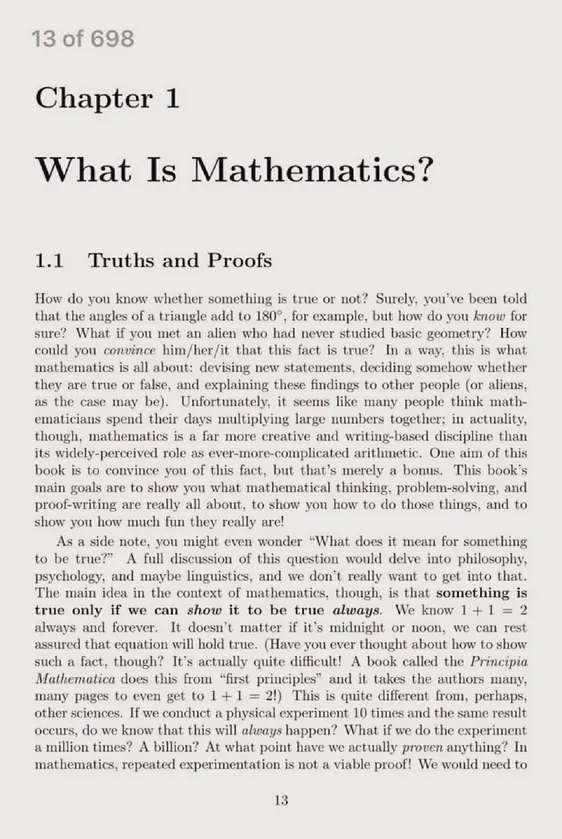 techwith_ram's tweet photo. Want to actually understand math, not just memorize formulas?

This free 698-page book teaches proofs, logic, and abstract math from scratch. A Guided Journey Into the World of Abstract Mathematics and the Writing of Proofs:

https://t.co/tqxPtbi4Ia https://t.co/phc0SW1MBx