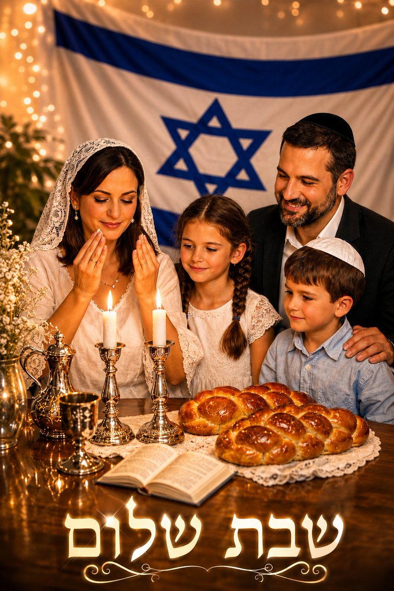 EliAbner17464's tweet photo. Que la luz del Shabat ilumine tu hogar, que la paz abrace tu corazón y que nunca falte sustento, amor y fe en tu vida. Shabat Shalom Umevoraj שבת שלום ומבורך 👋🕯️🕯️🍷 https://t.co/gA6ivjz5dN