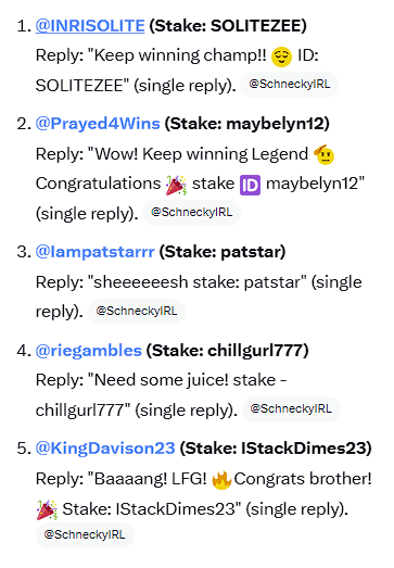 Intytwitch's tweet photo. @SchneckyIRL @Colorful_Play Groks selected the winners. Congrats to all
(other proofs in other post, limited to 4 images) https://t.co/JiAvIv1AJz