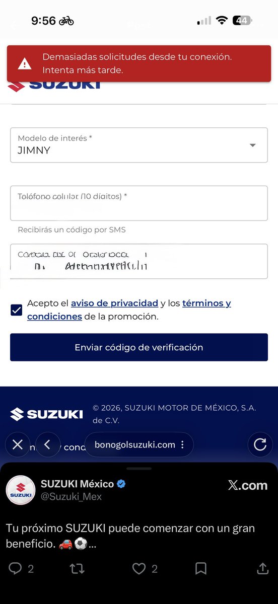 IvvanMota's tweet photo. @Suzuki_Mex 😪😪😪 https://t.co/JcdX3a8nmZ
