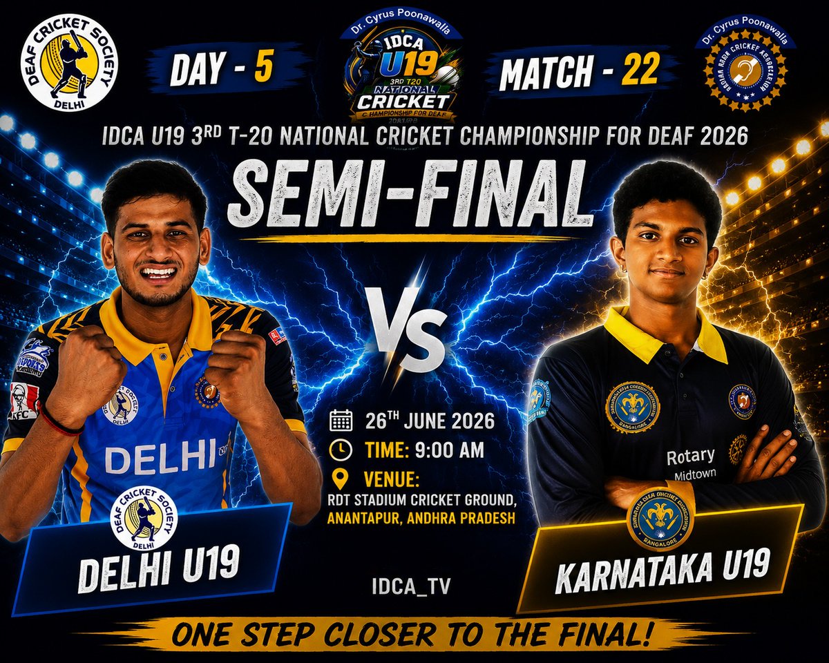 Deaf Cricket Society, Delhi tweet media
