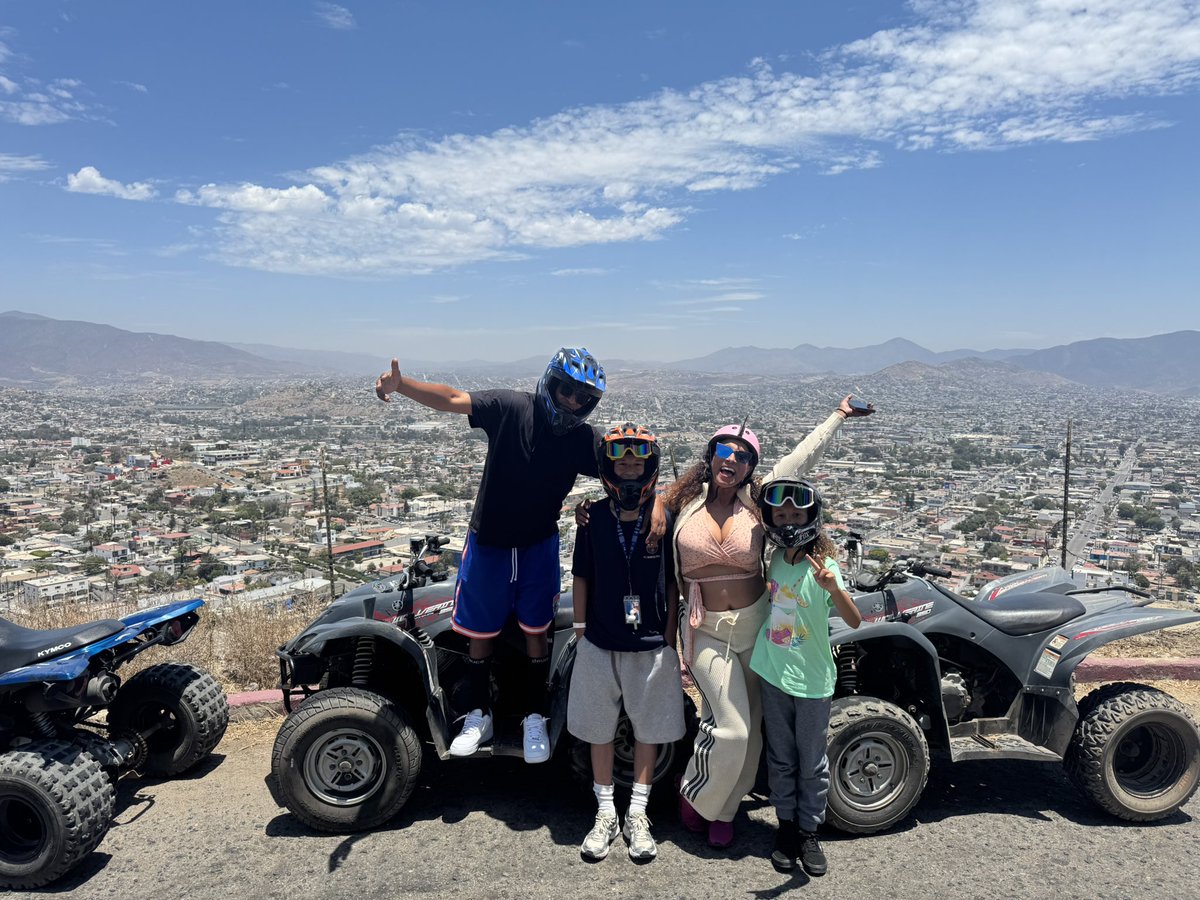 ceeknowledge's tweet photo. The family and I ATV’n throughout the streets of Ensenada, Mexico 🇲🇽 
#SwervingIrvings
#FamilyVacation https://t.co/8KTSwPN8uB