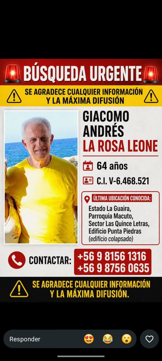 giannidcampos's tweet photo. Ayuda por favor amigos es el pana de un conocido 😔🙏🏼 https://t.co/cDc6yJc4ie