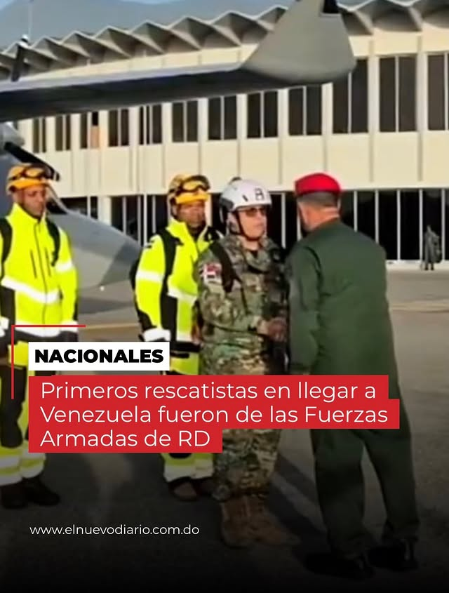 elnuevodiariord's tweet photo. La presidenta de Venezuela, Delcy Rodríguez, informó este jueves que los primeros equipos internacionales de rescate movilizados tras los terremotos registrados en el país provienen de la República Dominicana (específicamente de las Fuerzas Armadas), luego de que el Gobierno venezolano solicitara apoyo a la comunidad internacional para reforzar las labores de emergencia.

Durante una declaración ofrecida desde el estado La Guaira, una de las zonas más afectadas por los sismos, Rodríguez indicó que las autoridades activaron un llamado de asistencia internacional para atender las operaciones de búsqueda, rescate y apoyo a las comunidades impactadas.

«Hemos solicitado ayuda internacional; ya están por aterrizar los primeros rescatistas que llegan de República Dominicana», expresó la funcionaria al ofrecer una actualización sobre la respuesta a la emergencia.

#ElNuevoDiarioRD🤳