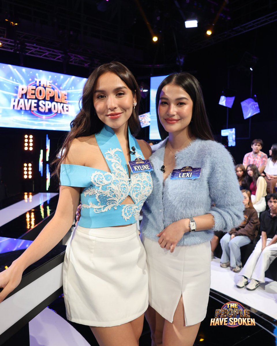gmanetwork's tweet photo. TAPATAN NG POV with Team JulieVer and Team KyLex! 🤩 

Julie Anne San Jose, Rayver Cruz, Kyline Alcantara, and Lexi Gonzales are this week's #ThePeopleHaveSpoken celebrity contestants!

Catch them this Saturday at 6:15 PM on GMA! #TPHSPOVCheck https://t.co/KqHcD4aKHE