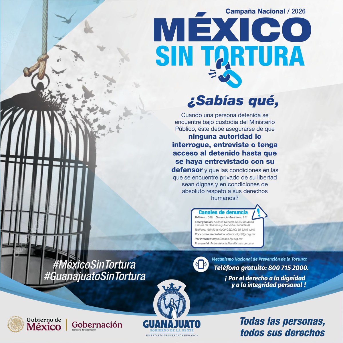 difgente's tweet photo. ¿Sabías qué?…
Toda persona detenida tiene derecho a trato digno. 

#MéxicoSinTortura https://t.co/qCveGKEIxi