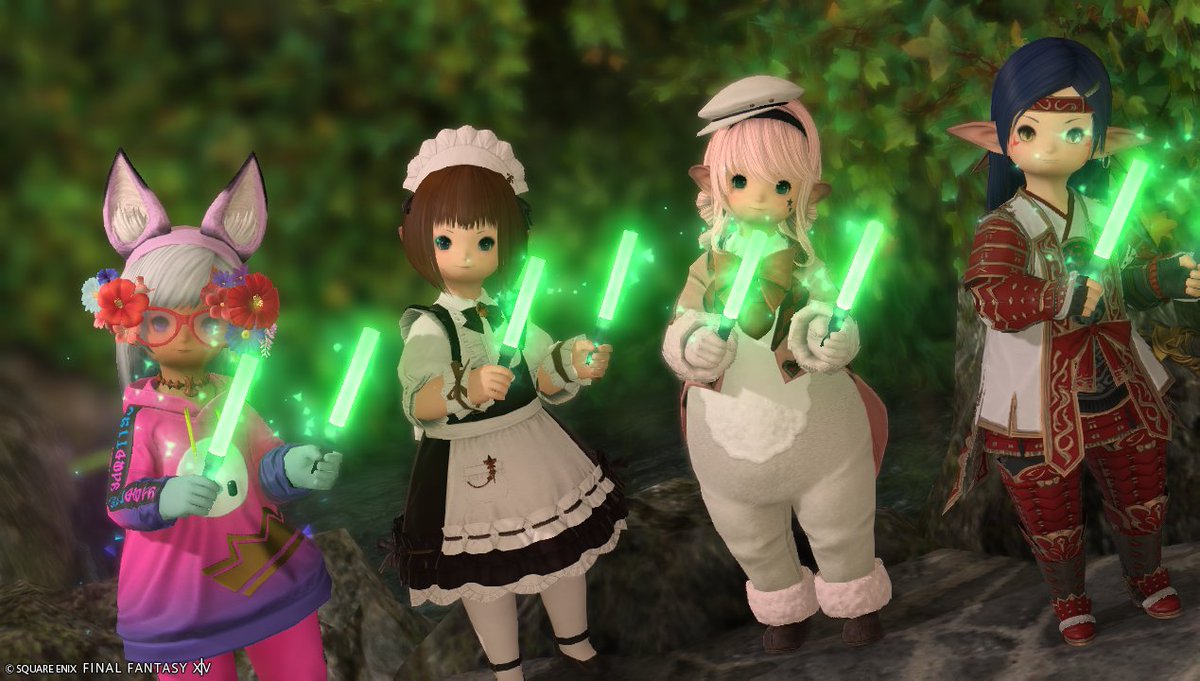 Makopuku_puku's tweet photo. #おはララ  なのですよ～♪

今日はわかめ党のみなさんとご挨拶～！
わ～かめ～♪

#FF14 #FFXIV #ララフェル https://t.co/TrlFoQkbNi