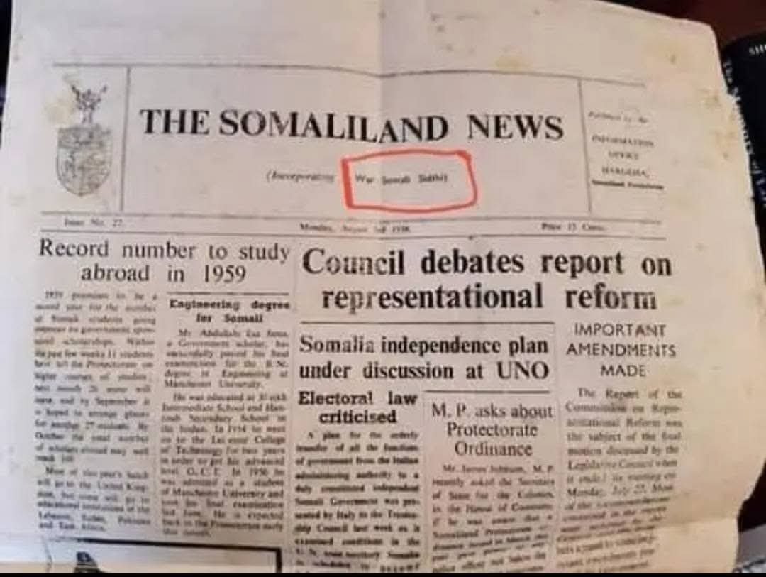 MohaAliDr's tweet photo. Happy Independence Day to #Somaliland On June 26, 1960, we became independnt before many Africa countries, including Italian Somalia. Unfortunately, we lost our sovereignty by uniting with #Somalia, believing we were still one people. That decision proved to be a historic mistake https://t.co/zMPU2JIUFW