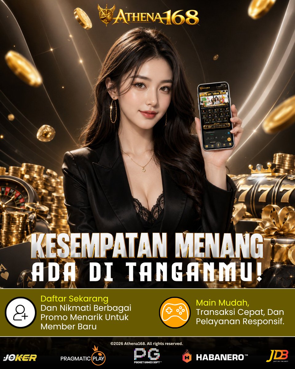 Athena168_'s tweet photo. 💰 Kesempatan Menang Ada di Tanganmu! ✨ Saatnya bergabung dan rasakan pengalaman bermain yang seru dengan berbagai promo menarik untuk member baru.  Daftar sekarang dan mulai petualanganmu hari ini! #Athena168 #MemberBaru #PromoMenarik #MainSeru #GameOnline #HiburanDigital https://t.co/tMsVrRjMZj