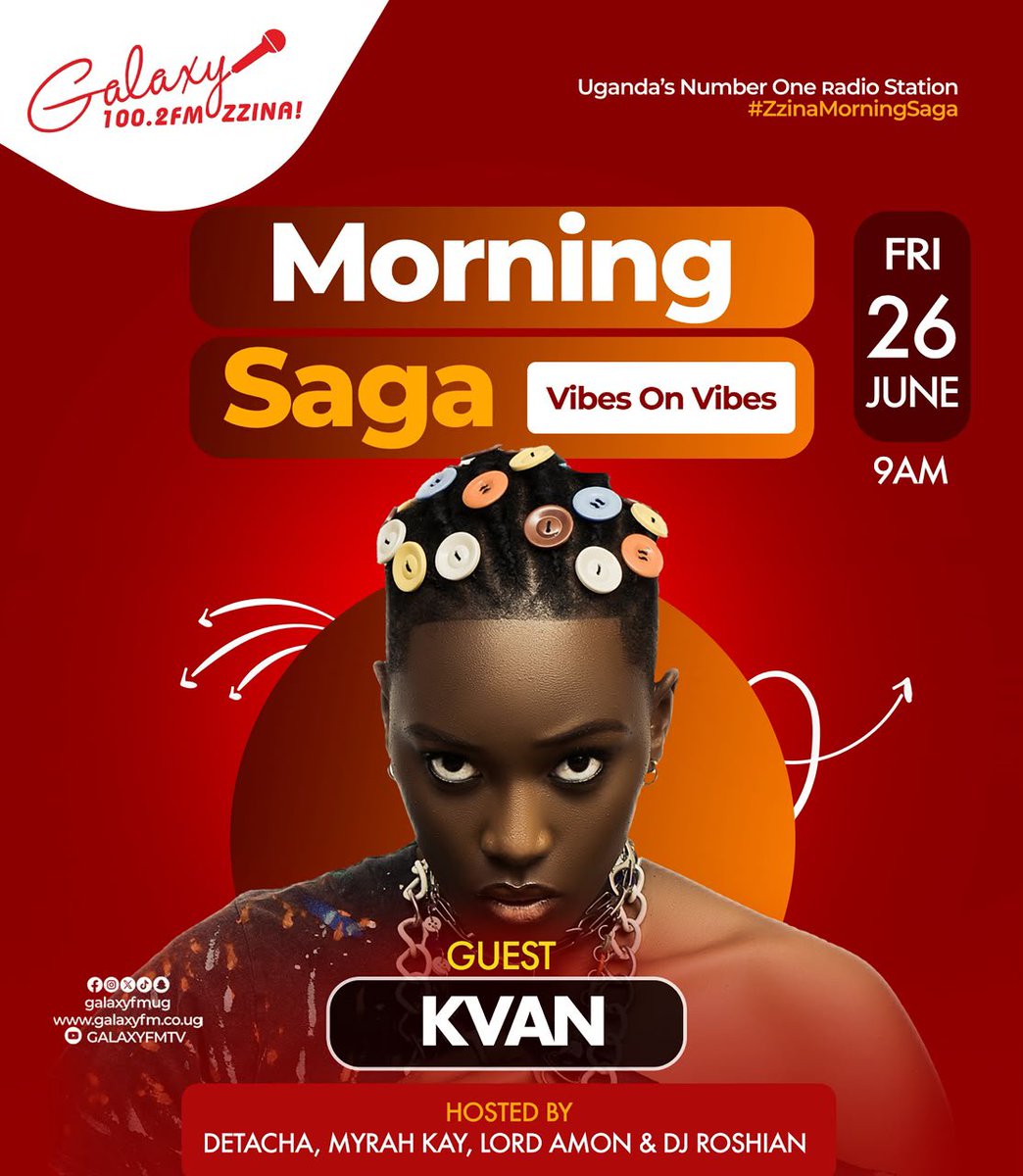 kvan___'s tweet photo. See y'all in a few as we speak QUEENKONG EP with @Detacha3
@myrahkayug @Bucuraa1 &amp; @RoshianDj @GalaxyFMUg 

#queenkongep #ZzinaMorningSaga https://t.co/TCRlI7vc6Y