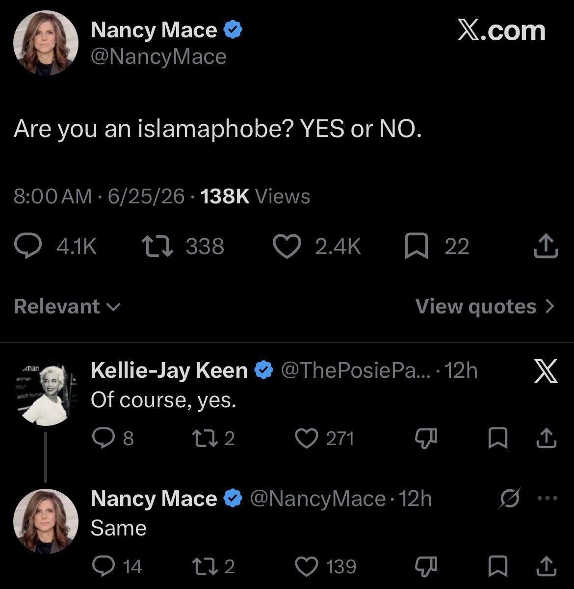 academic_la's tweet photo. Need proof that Islamophobia is institutionally supported and antisemitism is not? Here it is. Can you imagine a member of Congress e er saying openly that they are antisemitic? Never. https://t.co/BOUjRmKe35
