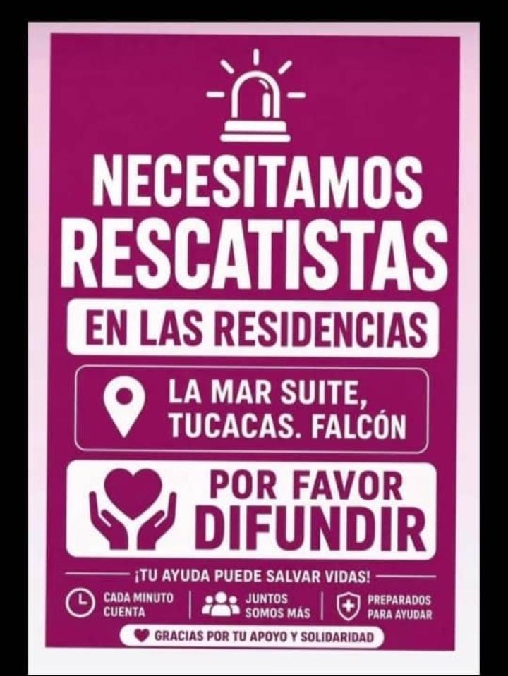 Eybori's tweet photo. Se necesitan rescatistas en La Mar Suites en Tucacas. Las personas que están apoyando escuchan voces pero necesitan más ayuda especializada.. #Urgente #Tucacas @melania0880 @MelanioBar @RomeritoEli @Javierito321 @Bigsotorius https://t.co/LfP4Ukoztj