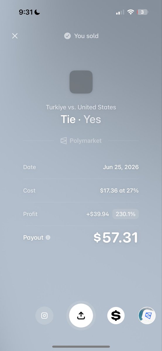 sleepernatsucks's tweet photo. cashed out 4 and 6 min before turkey scored lol, might be my best cash ever https://t.co/8I6GsxiUKV