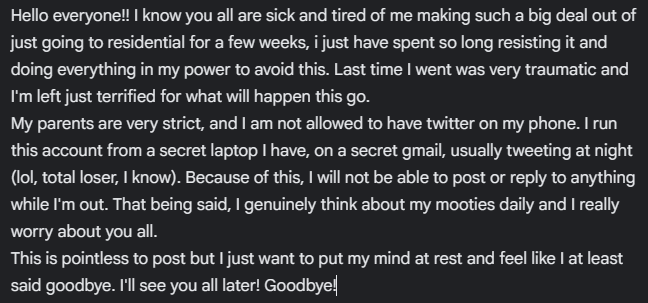 bananbreadis's tweet photo. i wish the best for you all , hopefully by the time im back some of you will have recovered or will be in a better headspace (๑•̀ㅂ•́)و✧
i'll miss you all so much!! ~(>_<。)＼ please take care! https://t.co/Wl69y9Xm82