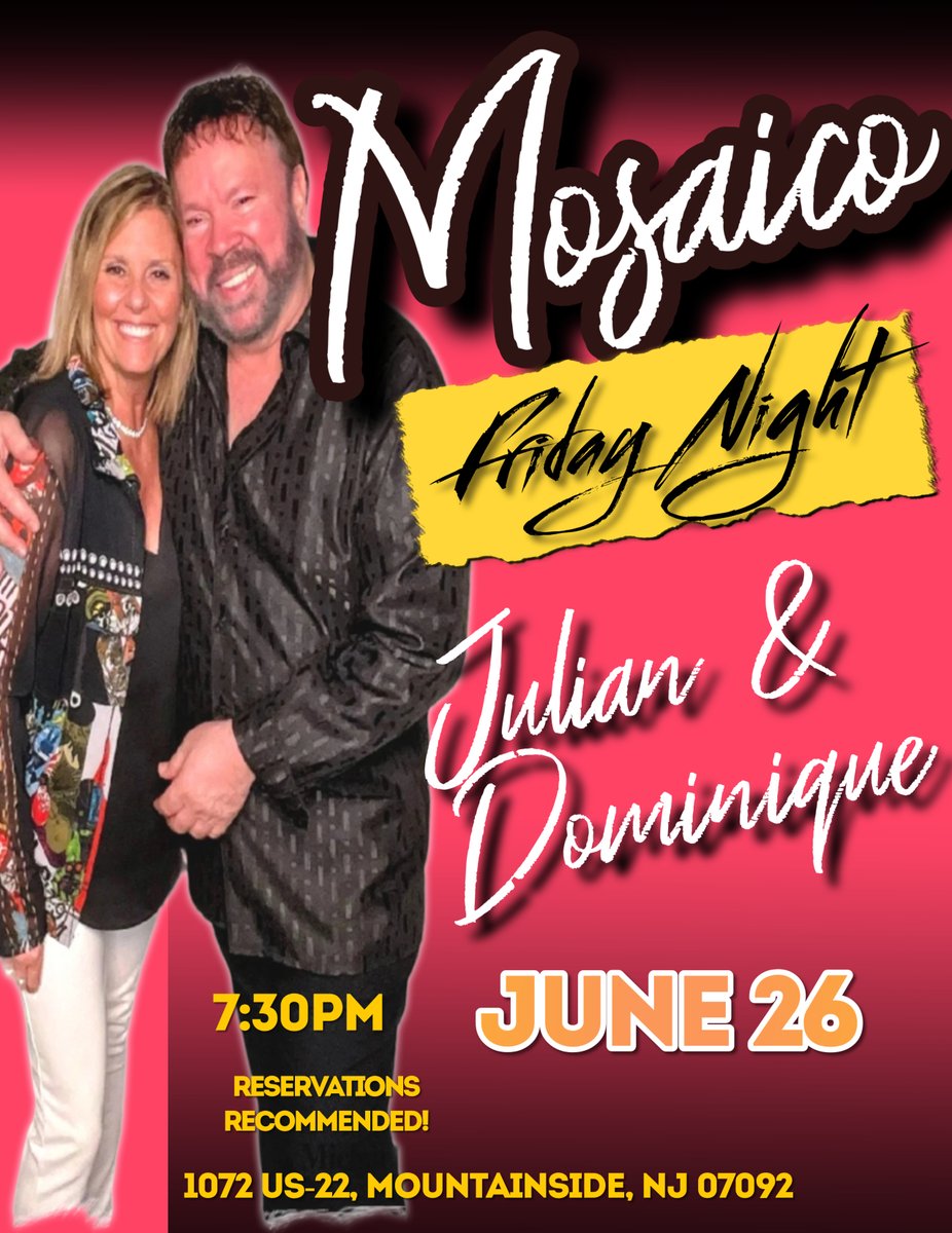 JuliansFortune's tweet photo. THIS FRIDAY IS OUR LAST SHOW AT MOSAICO TILL
SEPTEMBER📷 https://t.co/i69dU9pTVL