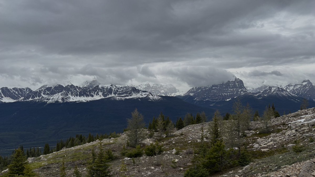 ChristianLArch's tweet photo. Exploring Protection Mountain in Banff National Park. Hopefully we’re back soon to summit Armor Peak and Protection Mnt! Snowy, first day of the summer, right…! https://t.co/Ez5JFagtc9