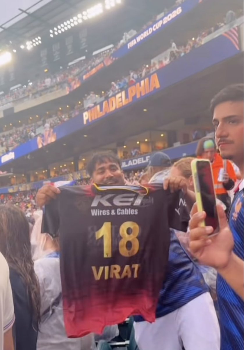 Im_vkolhi's tweet photo. Some fake biopic and paid pr fans - No one knows Kohli outside India

Meanwhile, Virat Kohli jersey in Fifa World Cup 2026. We’re massive 🥶 @imVkohli https://t.co/F2oJvoXyef