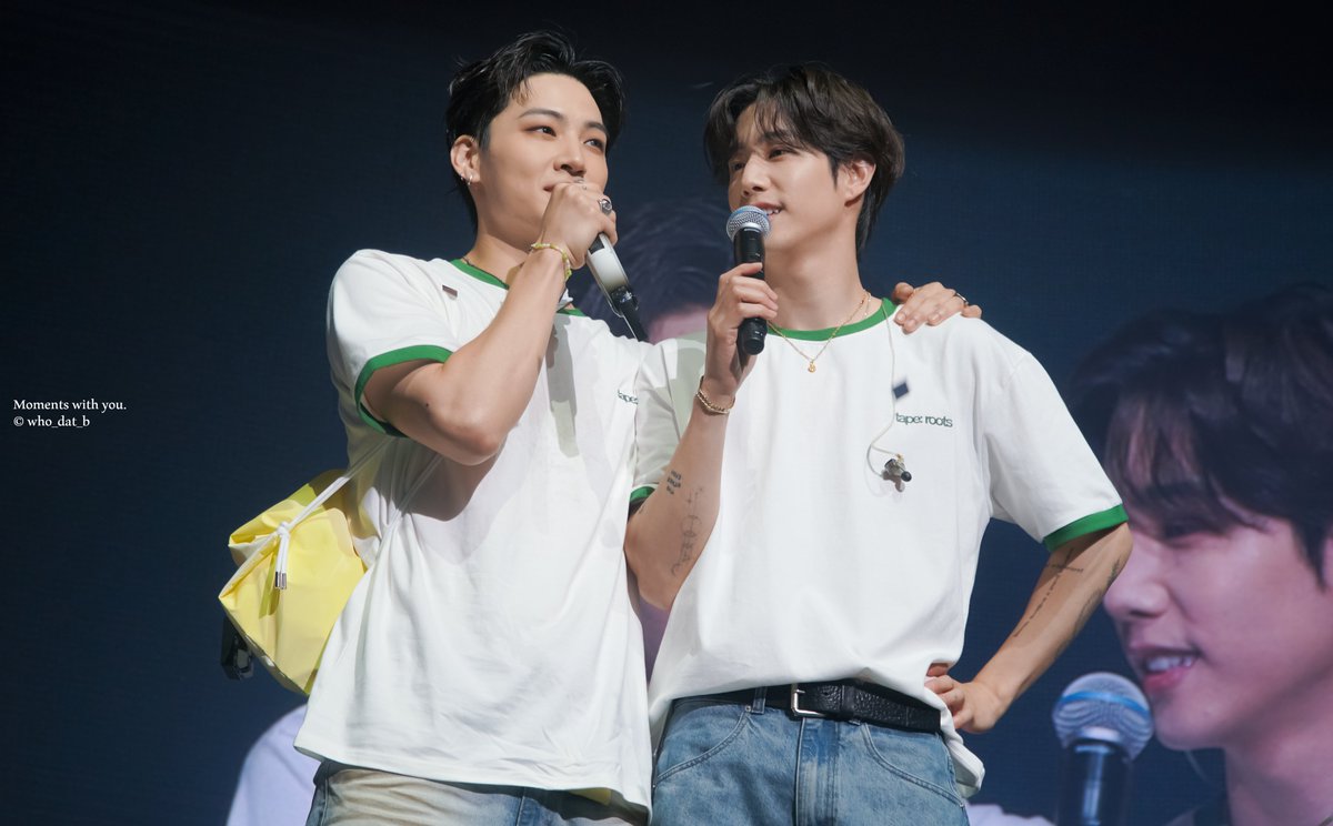 who_dat_b's tweet photo. 260620 JAY B Tape : Roots Seoul

찐 93과 짭 93의 우정
⋆｡˚∧＿∧ﾍ _ ﾍ
　( ,,ᴗ  ̫ ᴗ,,) ⩊⩌ ܸ)ꔛᰔᩚ
　 /⌒ づ⊂⌒ヽ
오래오래 아가새랑 함께하자💚

@defjaybkr @marktuan 
#제이비 #JAYB #마크 #Mark
#2026TAPE_ROOTS_SEOUL #TAPE_ROOTS_SEOUL_DAY1 https://t.co/BDBH0i99xd