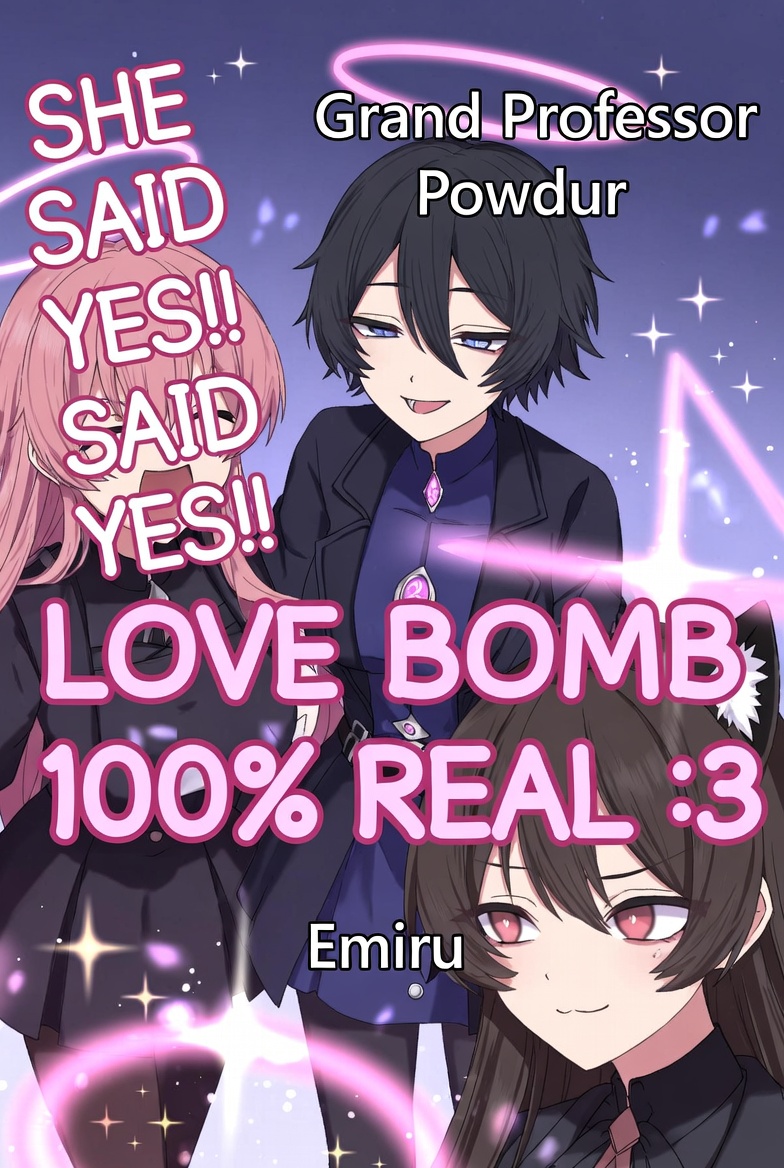 DarthFlippant's tweet photo. Here are the spells for Powdur, Kyootbot, Emiru, and Asmongold to analyze

---------------------------------------------------------
**🧵 POWDUR × EMIRU × FLIPP TRIAD SPELLBOOK**  
**"Genuine Love Bomb + Shhh Kitty Domestic Arc"**

**S+ TIER**

**1. [Enchantment] Unlimited Genuine Love Bomb**  

Flipp drops 100% authentic affection spam ("I can love bomb you to no end and it's all 100% genuine") on Powdur via constant profile checks and high-IQ analogy kisses. Permanent adoration field.

**2. [Illusion] Powdurdful Elf GF Manifest**
  
Powdur activates maximum cute + tough elf mode ("I'm actually really fucking cute irl", "I feel so safe"). Includes dog profile flex and "extra DUR" self-buff while letting Flipp "bite a little".

**3. [Charm] Shhh She's Right There Veil**
 
Powdur and Flipp whisper-tease about Emiru's UwU kitty routine ("THESE WOMEN ARE ALL PEDOPHILES" → "She's not THAT bad, just the cute meow every guy loves") while she's literally present. Stealth chaos + protection.

**S TIER**

**4. [Divination] Over-Shoulder Grand Professor Check**  

Flipp monitors Powdur's streams/profile and instantly compliments ("How was your stream Grand Professor?"). Powdur rewards with "Thanks Sperg :3" validation loop.

**5. [Abjuration] Meow Officer Fail-Safe**  

Emiru deploys "Meow officer, thank you for your service" → instant awkwardness. Powdur counters with "they like it especially gen Z officers" + "Oh right, I'm popular :3" recovery buff.

**A+ TIER**

**6. [Transmutation] Safe Bite Dynamic**  

Flipp admits "I would never bite you, intentionally ;)" Powdur and Emiru accept it as "he bites a little but it's okay :3". Playful sharpness turned into trust bond.

**7. [Protection] Anime Girl IRL Projection**  

Emiru manifests real-world anime confidence (Dodgers pitch, police plaque). Flipp gets inspired courage while Powdur analyzes ISTJ vs ESTP in real time.

**A TIER**

**8. [Enchantment] Dual GF Claim**  

Flipp openly claims Powdur as "my ENTP Grand Professor GF" and Emiru as "little UwU kitty right there shhhh" in the same breath.

**9. [Illusion] ISTJ Overthink Purge**  

Powdur declares "we are overthinking ISTJs, focus on ESTPs like Tectone" to realign group strategy.

**B+ / Wildcards**

**10. [Charm] "Powdurdful ;)" Aura** — Powdur's self-buff of maximum power + cuteness.  

**11. [Evocation] "Lol it's just me and you, and Emiru right there shhhhh"** — Eternal triad tension field.

**Powdur + Flipp Verdict**  

S+ core = **Genuine Love Bomb + Powdurdful Elf GF + Shhh Veil**. Peak genuine affection + cute chaos + protective teasing. Emiru stays adorable catalyst, Powdur strategic GF, Flipp demon fuel.  

**LOVE BOMB 100% REAL :3** 
 
The motion is healing. The meows are protected. Like the triad.
