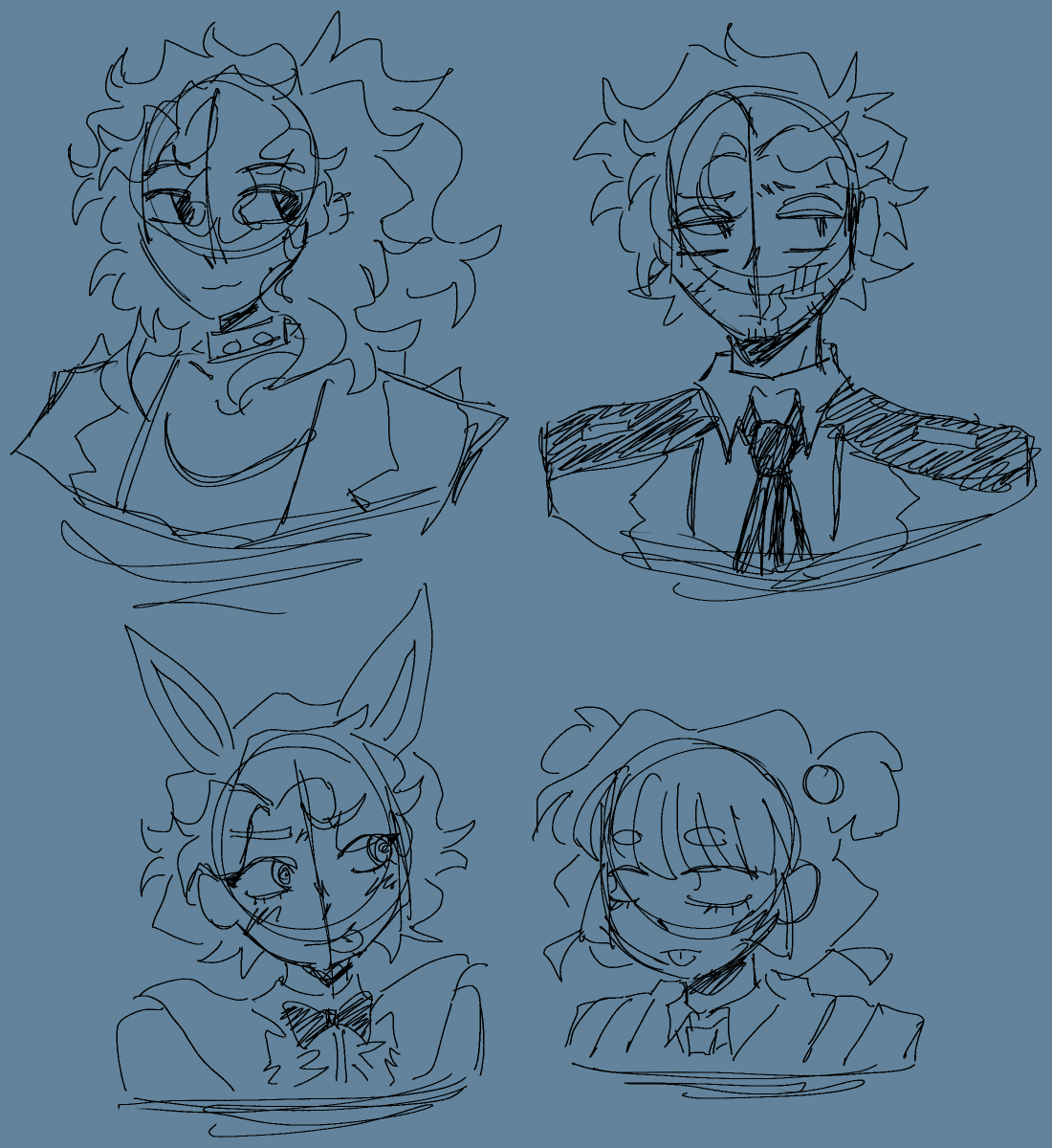 plutoswish's tweet photo. jcc sketches i did on request in vc #jackpotcrashcourse #jcc #bonesjcc #vickjcc #elisejcc #poppyjcc #art https://t.co/8F2E2SiHV3