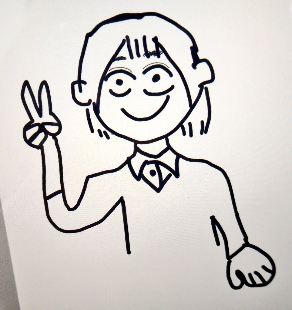 友達が似顔絵描いてくれて神
