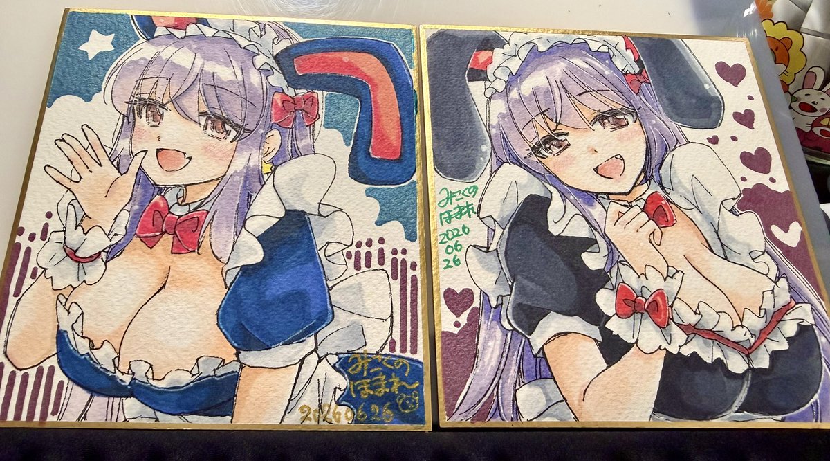 mikokuno_new's tweet photo. 色紙抽選会用の色紙が描けました✨

カウントダウンのポストカードもFANBOX限定記事内で抽選します！

海外の方も国際郵便で発送できますので気にせずご参加ください🫡

pixivFANBOX https://t.co/htJ4Z0TjwL https://t.co/6yI7fO5GQ1