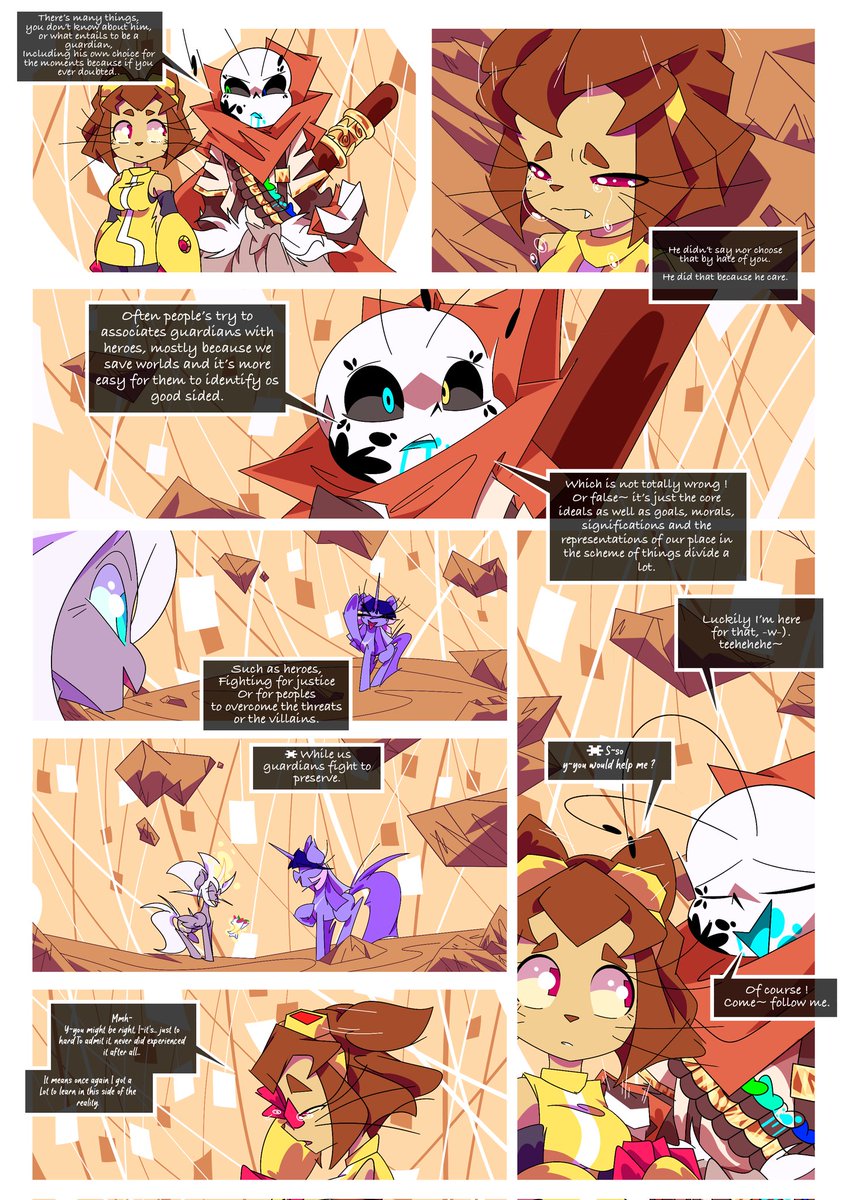 Lazybones4567's tweet photo. @EleanorHima "MLPVERSE" Short comic :
"The duality of the guardian"

(Page 1 to 4. + bonus next ongoing chapter)

https://t.co/1UWUdKe5p4

 #Gameoverse #gameoverse #kit #mlpverse #thxStarlight #art #fanart https://t.co/IA6WZ0U5a6